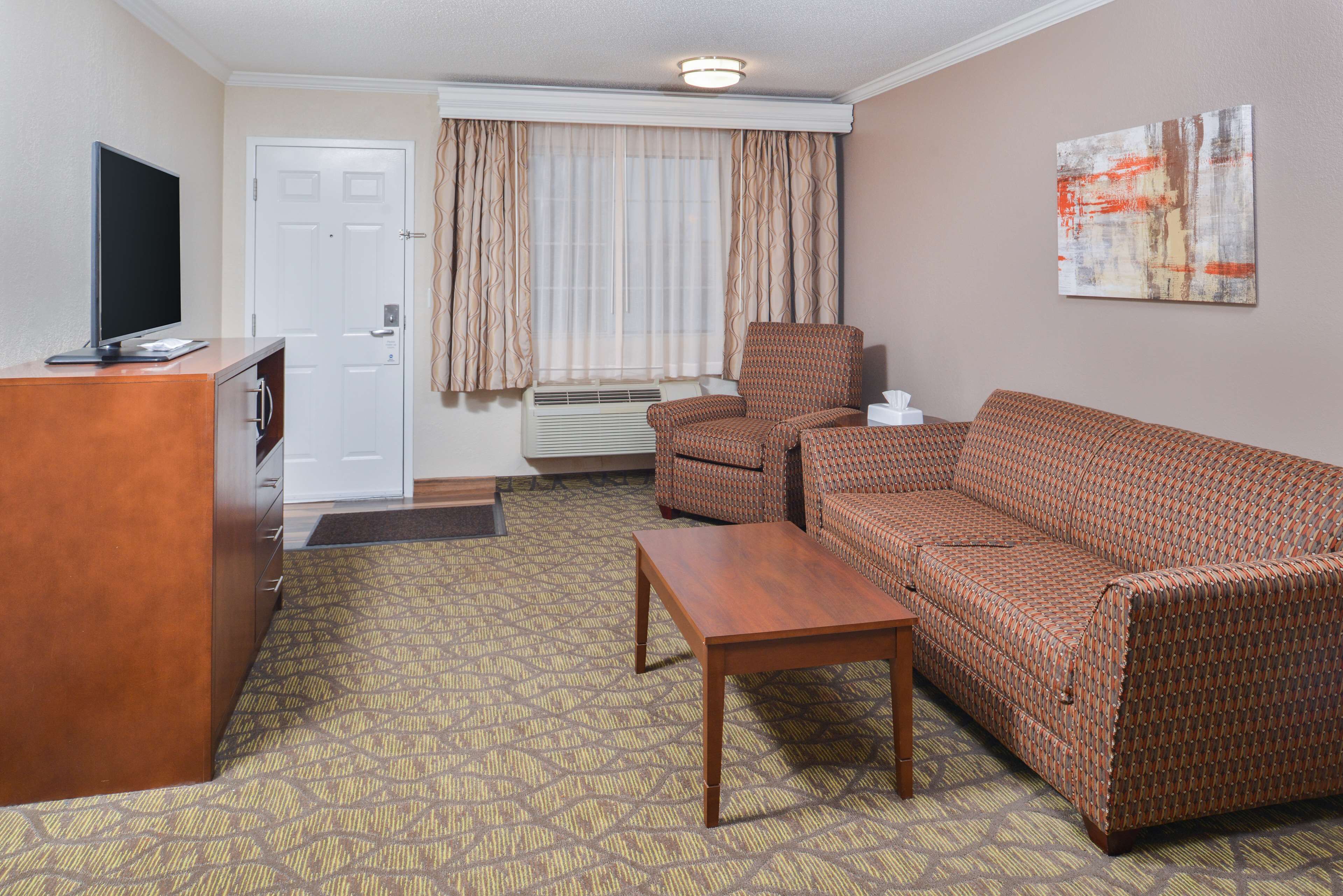 suite, 1 king bed, non smoking, hot tub (with sofabed) | in-room safe, desk, laptop workspace, iron/ironing board