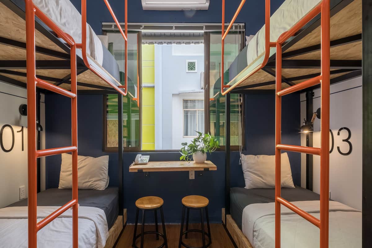 Gemeinsamer Schlafsaal (1 Bed in 6-Bed) | Zimmersafe, Schreibtisch, kostenloses WLAN