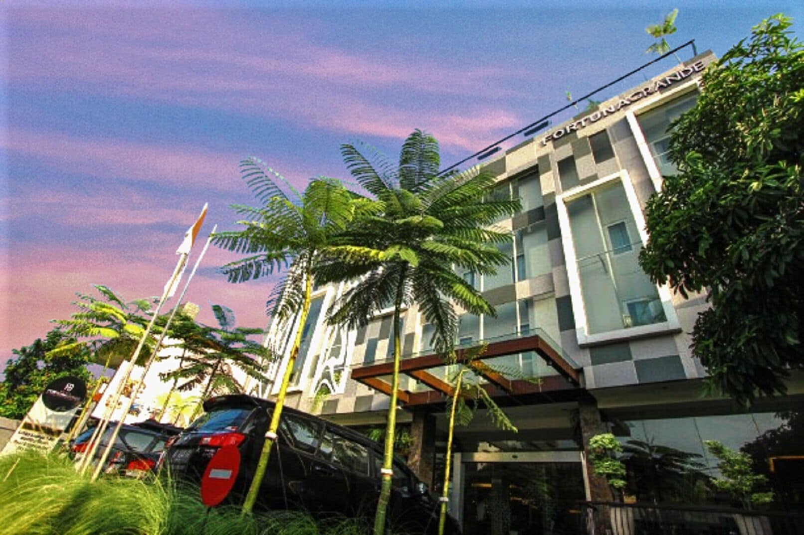 Facciata della struttura