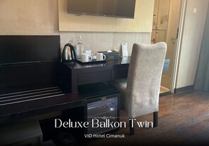 Deluxe-rum - balkong | Minibar och gratis wi-fi