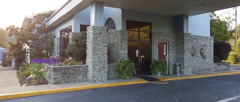 Majoituspaikan sisäänkäynti