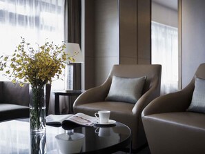 Superior Suite, 1 King Bed, Club Lounge Access, City View | Minibar, in-room safe, desk, laptop workspace