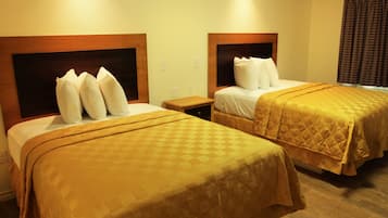 Desk, blackout drapes, iron/ironing board, free WiFi