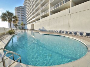 Indoor pool, 2 outdoor pools, sun loungers