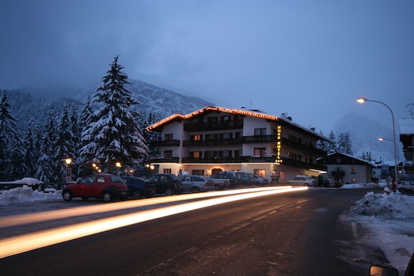 Front of property – evening/night