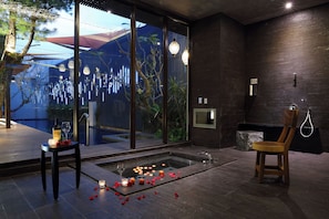 Free toiletries, hair dryer, slippers, towels