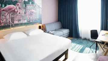 Coffres-forts dans les chambres, bureau, rideaux occultants