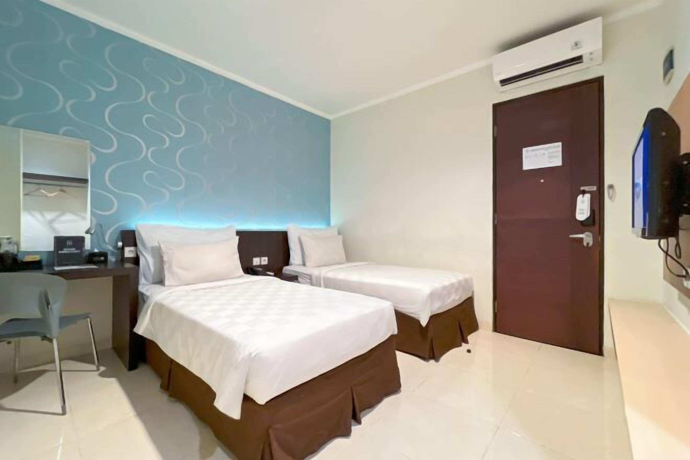 Schreibtisch, kostenloses WLAN, Bettwäsche