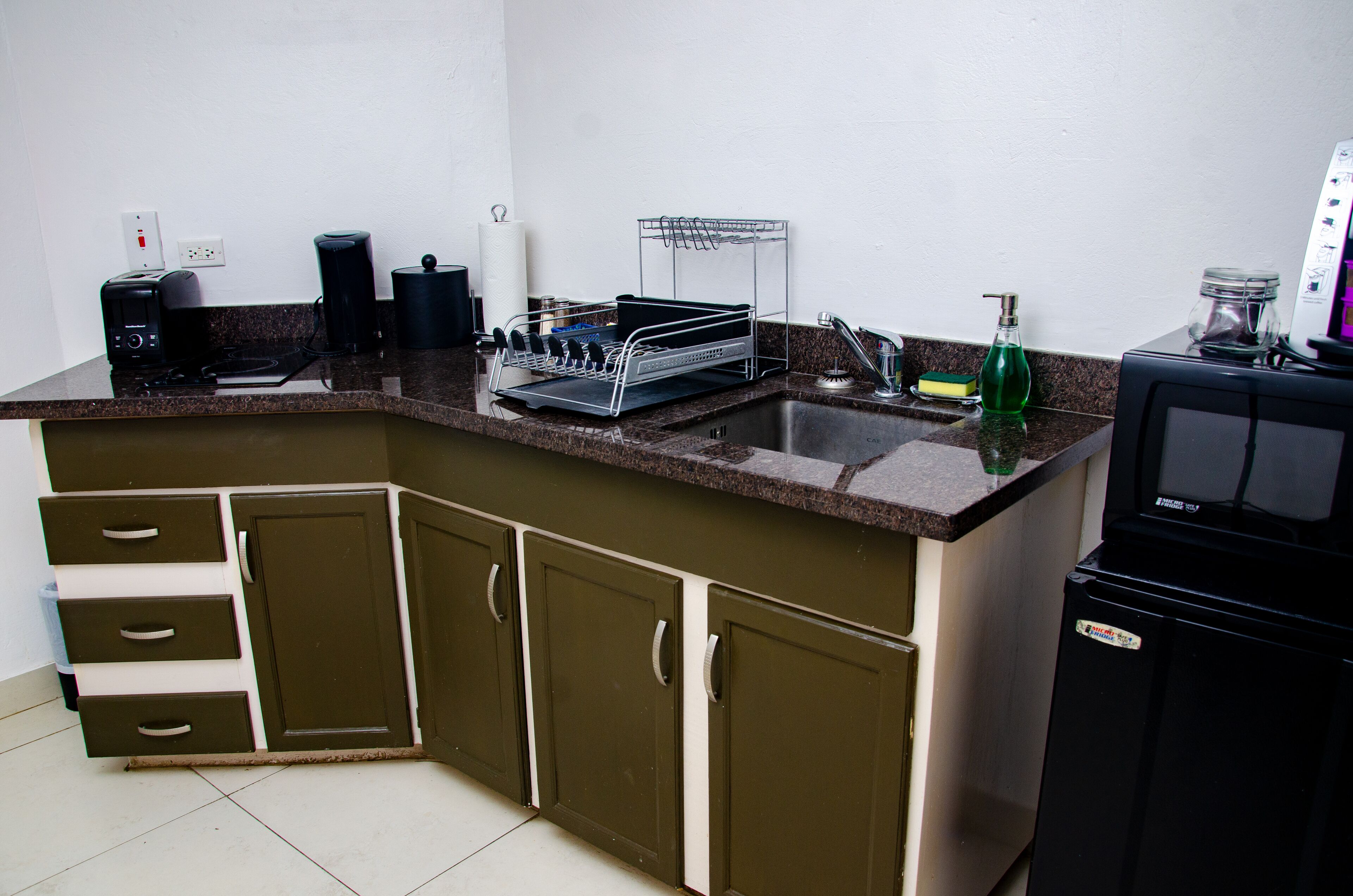 duplex penthouse suite  | private kitchenette | fridge, coffee/tea maker