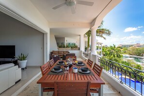 Penthouse, Marina View | Terrace/patio - Aventuras Club (Puerto Aventuras)