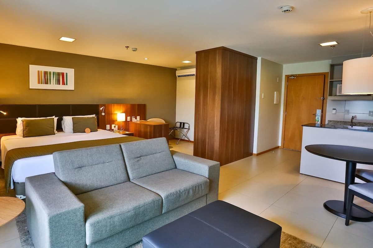 Minibar, in-room safe, desk, laptop workspace