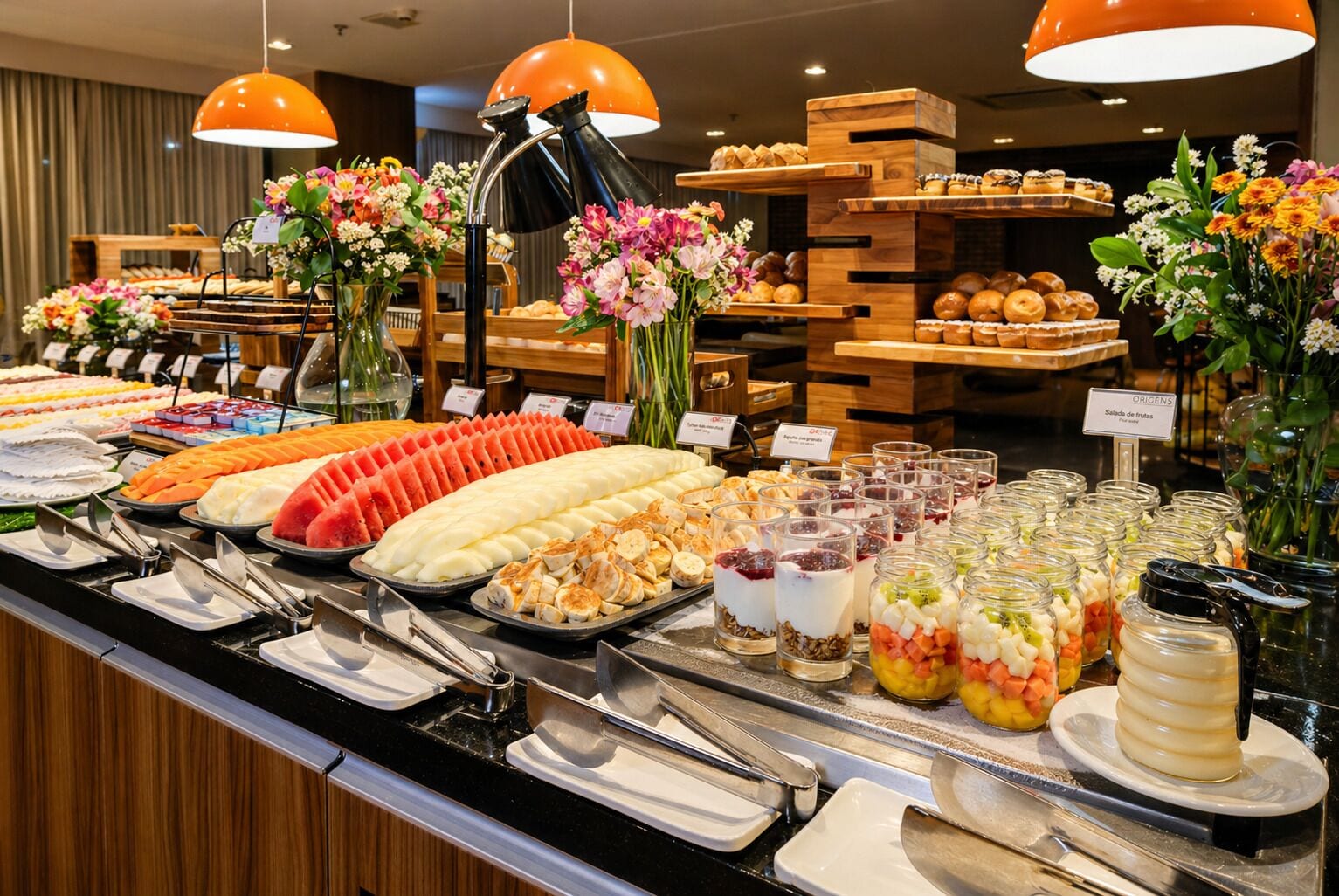 Frukostbuffé varje dag mot avgift