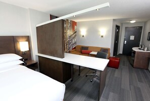 Premium bedding, down comforters, in-room safe, desk