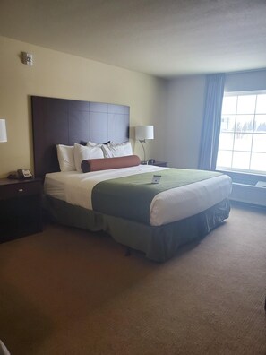Deluxe Room, 1 King Bed, Non Smoking | Premium bedding, in-room safe, desk, laptop workspace - AmeriVu Inn and Suites (Crookston)