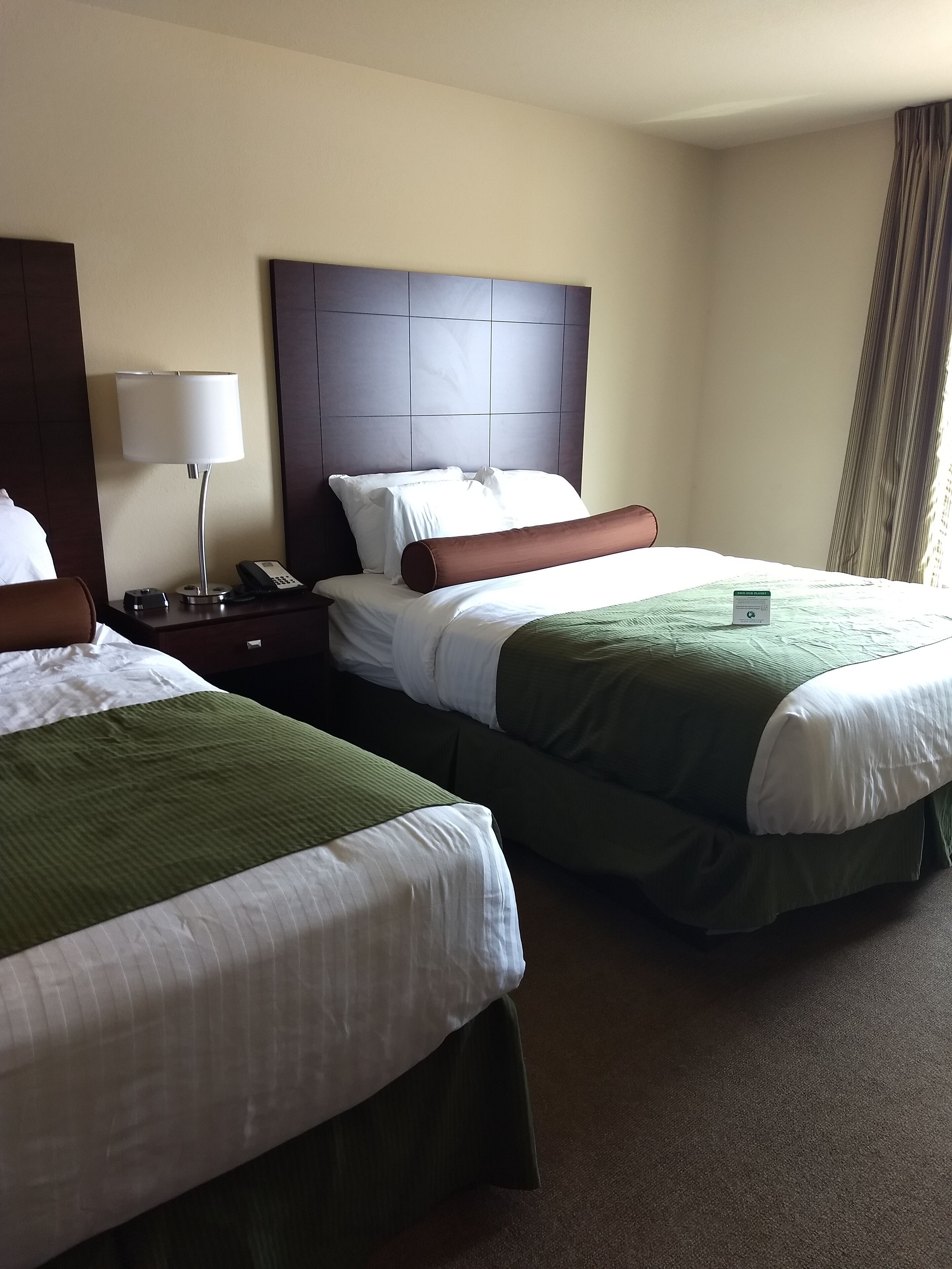 room, 2 queen beds, non smoking | premium bedding, in-room safe, desk, laptop workspace