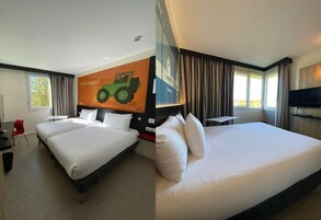 Family Suite, 2 Double Beds, Connecting Rooms | Pillowtop beds, individually decorated, desk, laptop workspace