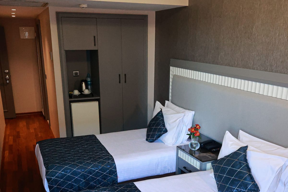 Standaard Twin kamer | Luxe beddengoed, donzen dekbedden, een minibar, een kluis op de kamer