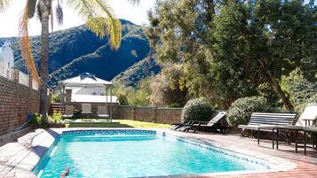 2 outdoor pools, pool umbrellas, sun loungers