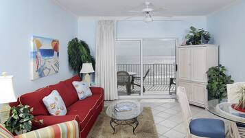 Condo, 1 Bedroom, 1 Bathroom, Sea Facing | Living area | TV, DVD player