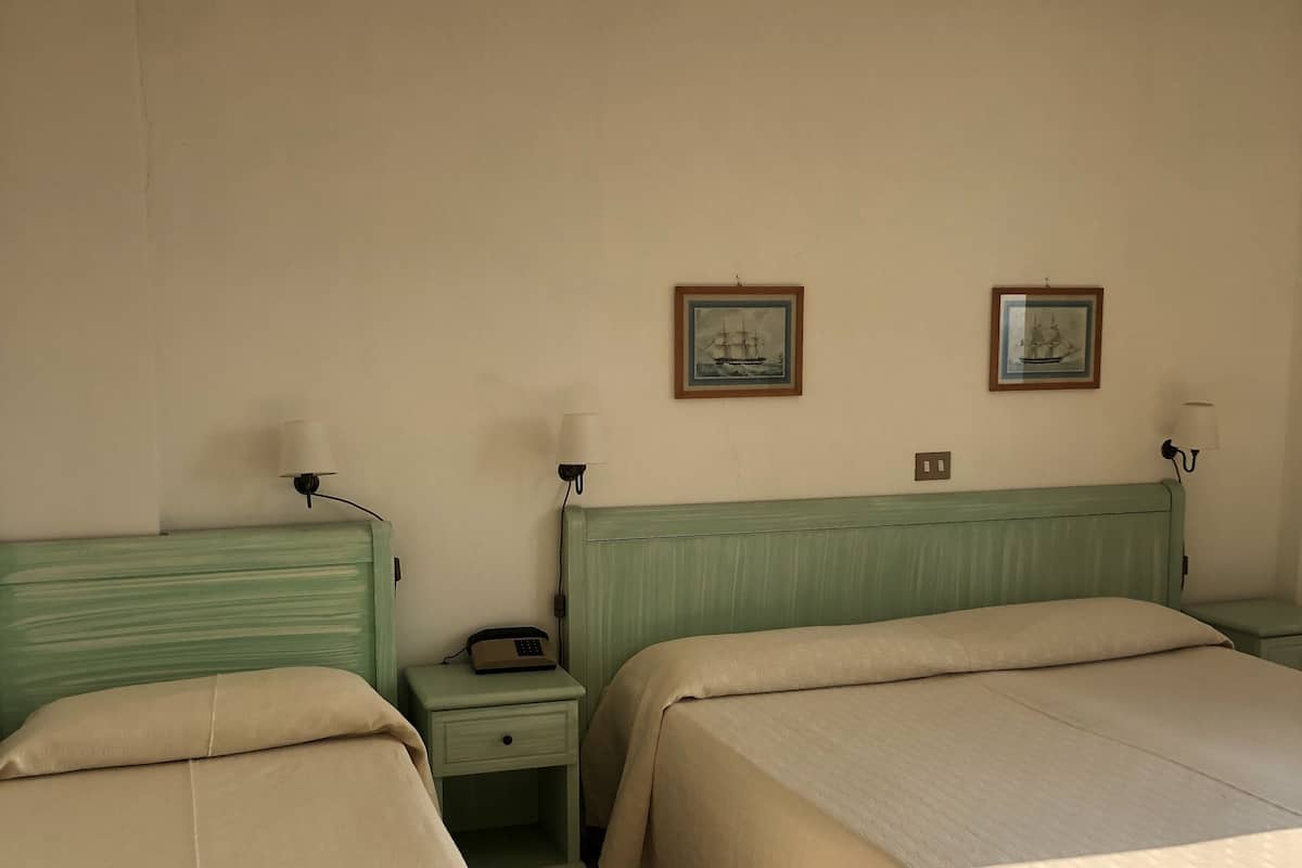 Klassieke driepersoonskamer | 2 slaapkamers, een kluis op de kamer, een bureau, een laptopwerkplek