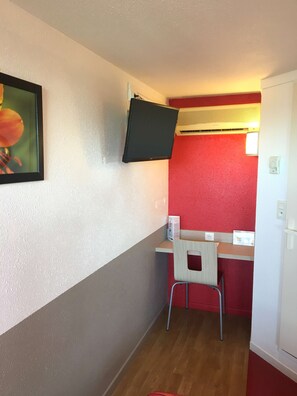 Desk, blackout curtains, iron/ironing board, free WiFi