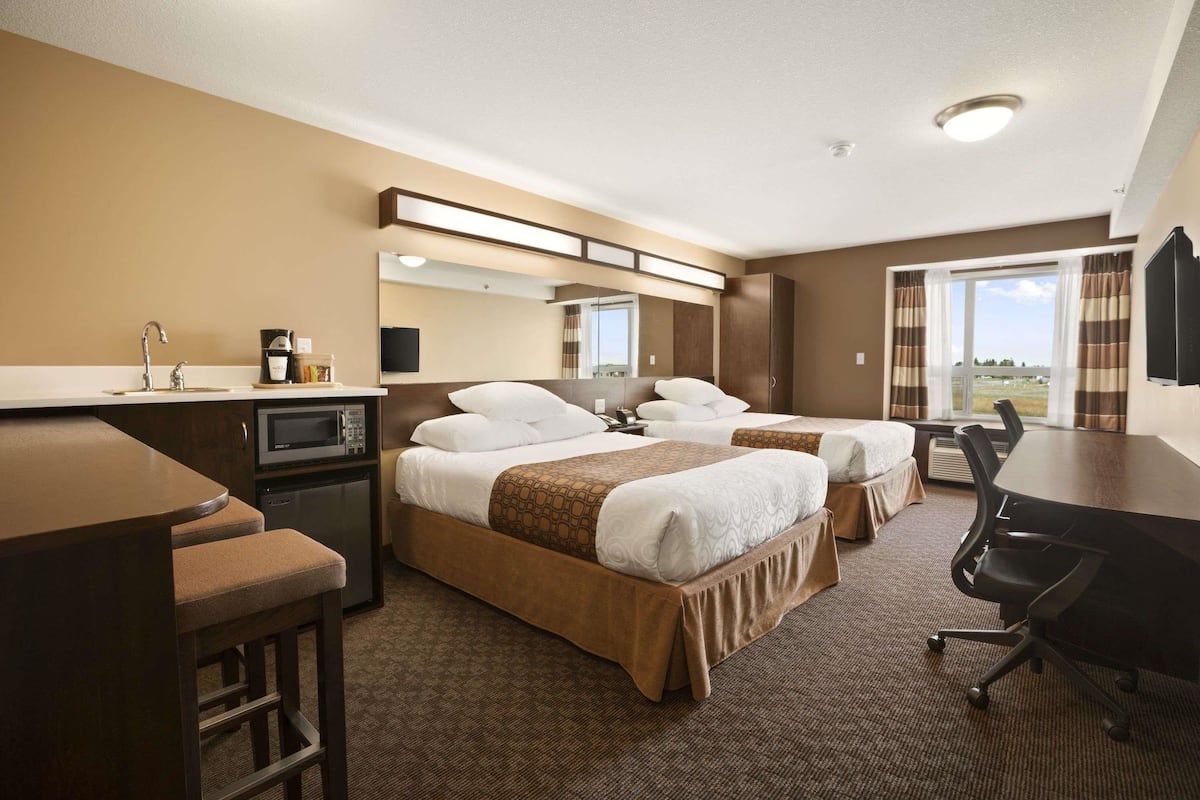 Studio Suite, 2 Queen Beds, Non Smoking | Premium bedding, desk, laptop workspace, blackout curtains