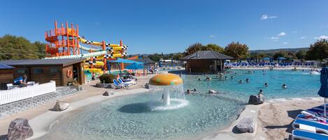 2 outdoor pools, open 8:00 AM to 9:00 PM, pool umbrellas, pool loungers