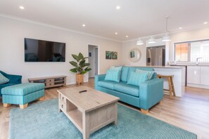 Tongariro & Ruapehu Luxury Villas | Living area | TV