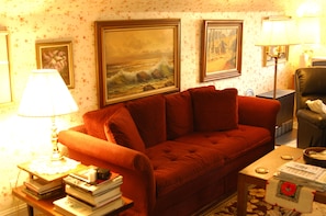 Suite, 1 Double Bed with Sofa bed (Aalborg Suite) | Living area | 30-inch TV with satellite channels