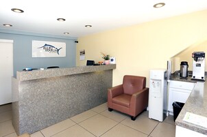 Mostrador para check-in y check-out