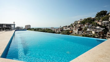 Indoor pool, pool loungers