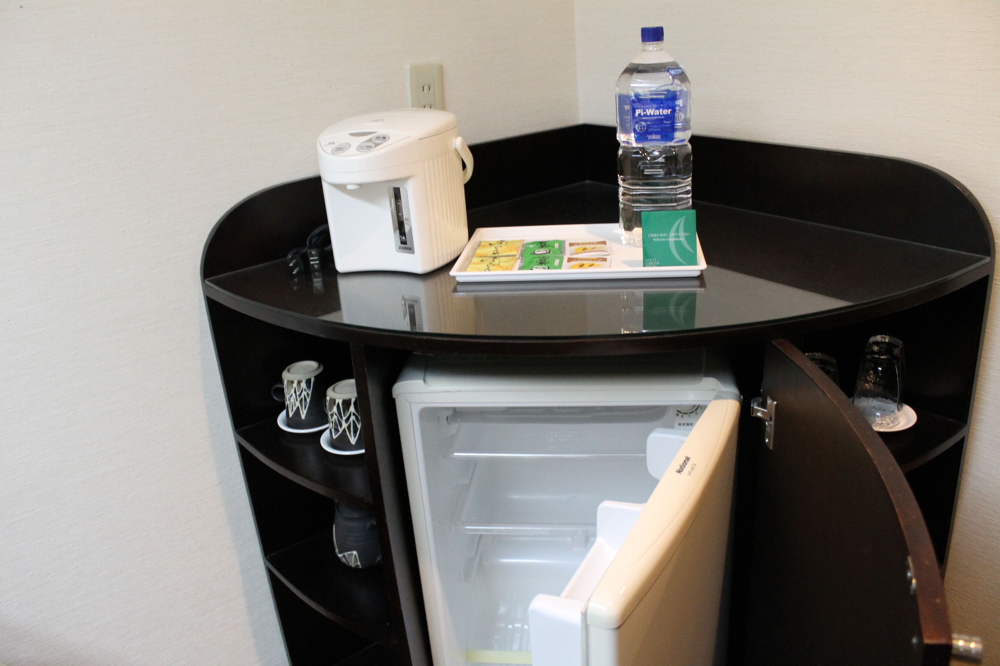 deluxe double room garden view | mini fridge