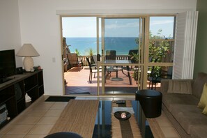 2 Bedroom Apartment - Ocean View | Living room | TV, DVD player - Pandanus Palms Holiday Resort (Point Lookout)