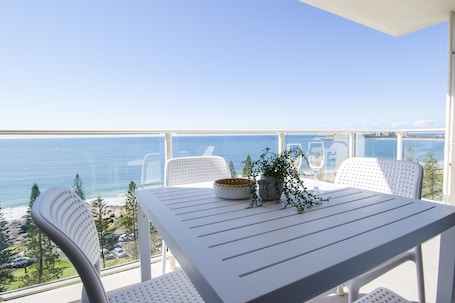 Superior 3 Bedroom Beachfront Apartment | Balcony view
