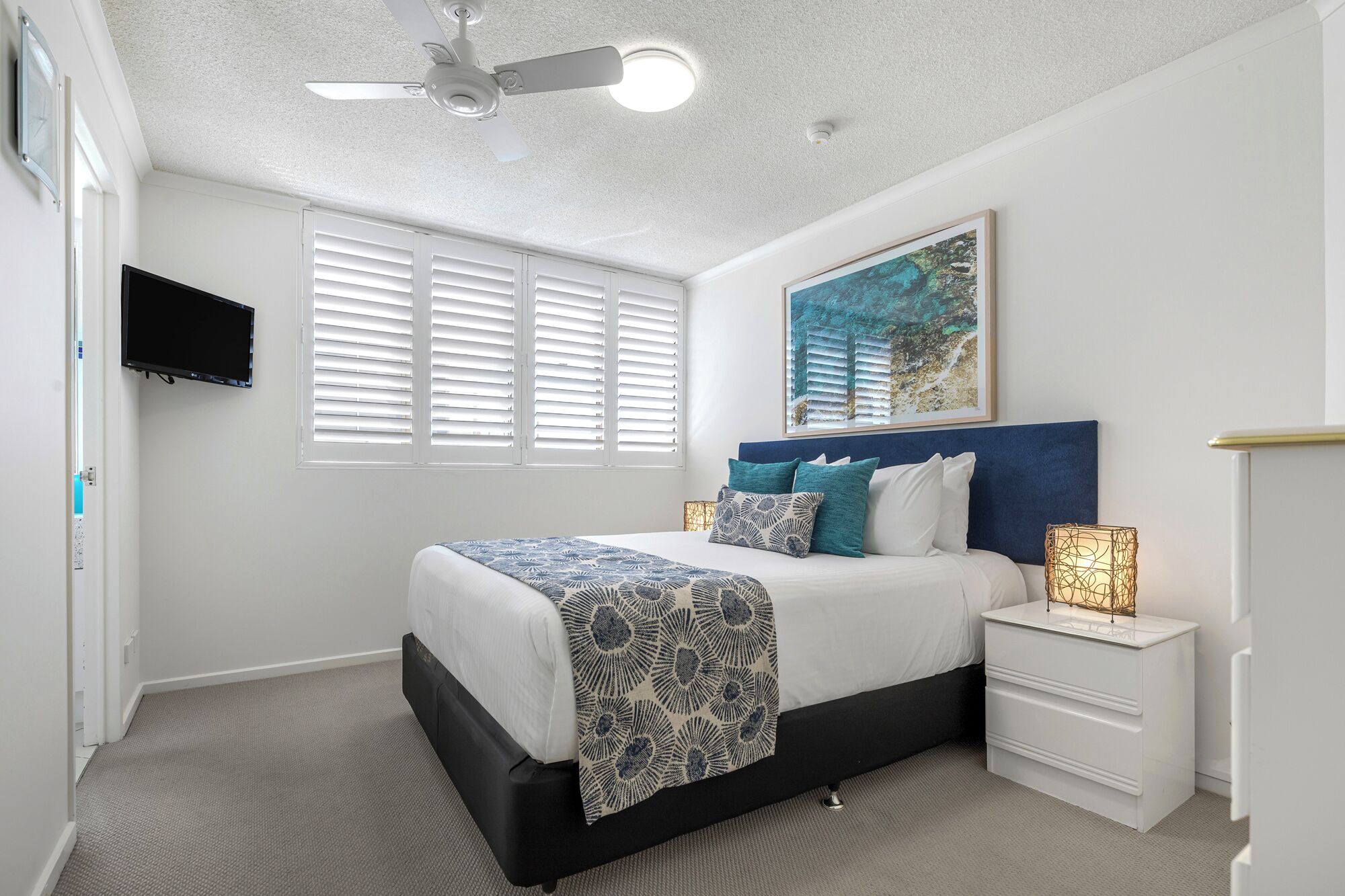 individually decorated, individually furnished, iron/ironing board