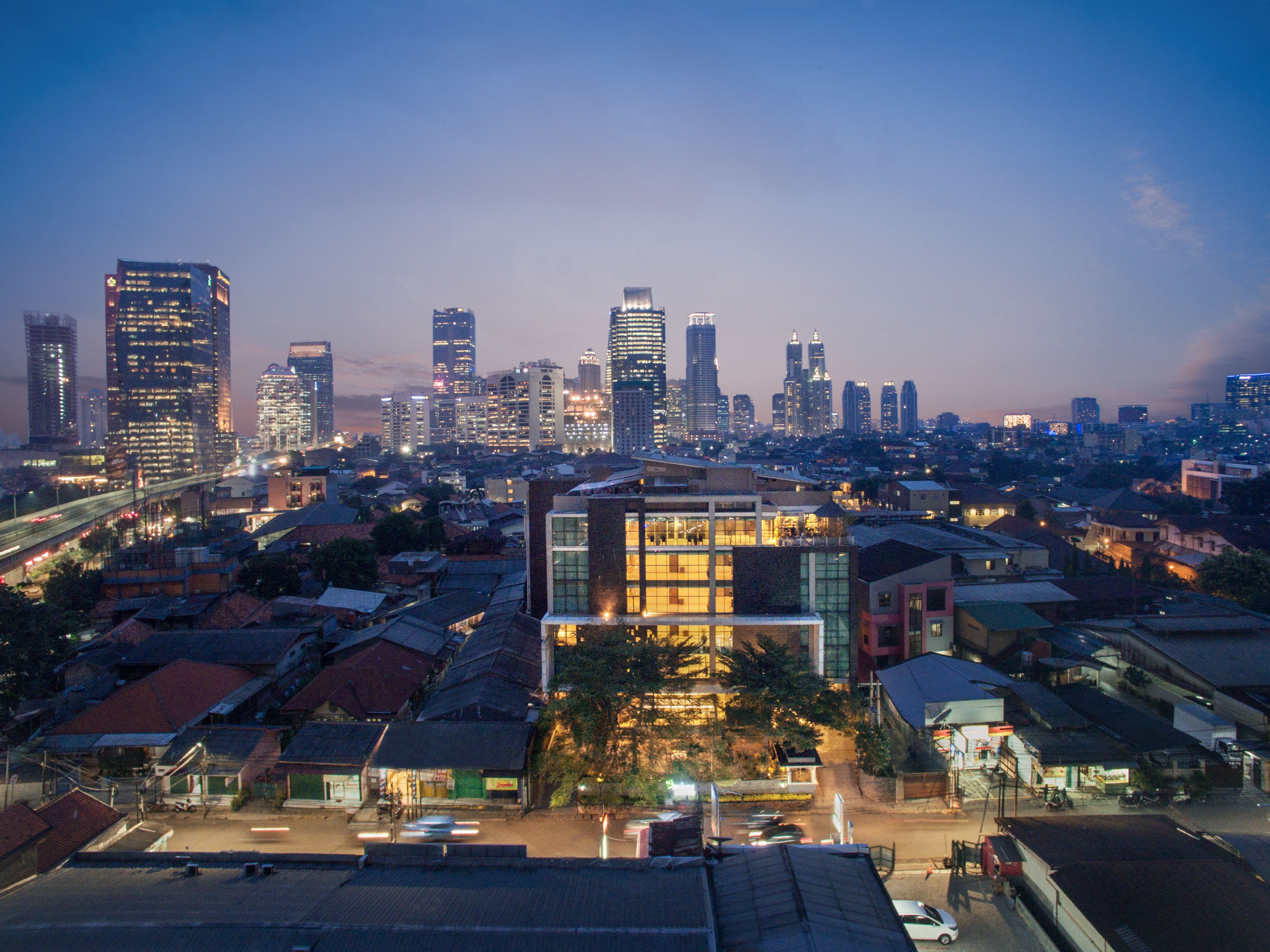 front of property – evening/night