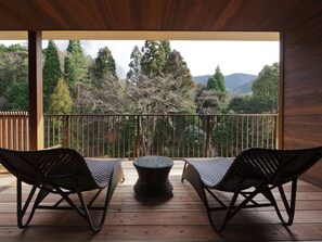 Suite (Japanese Style, Open-Air Bath) | Balcony view