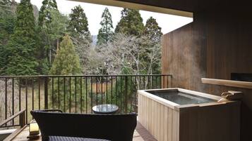 Twin Room (Japanese Style, Open-Air Bath) | Balcony