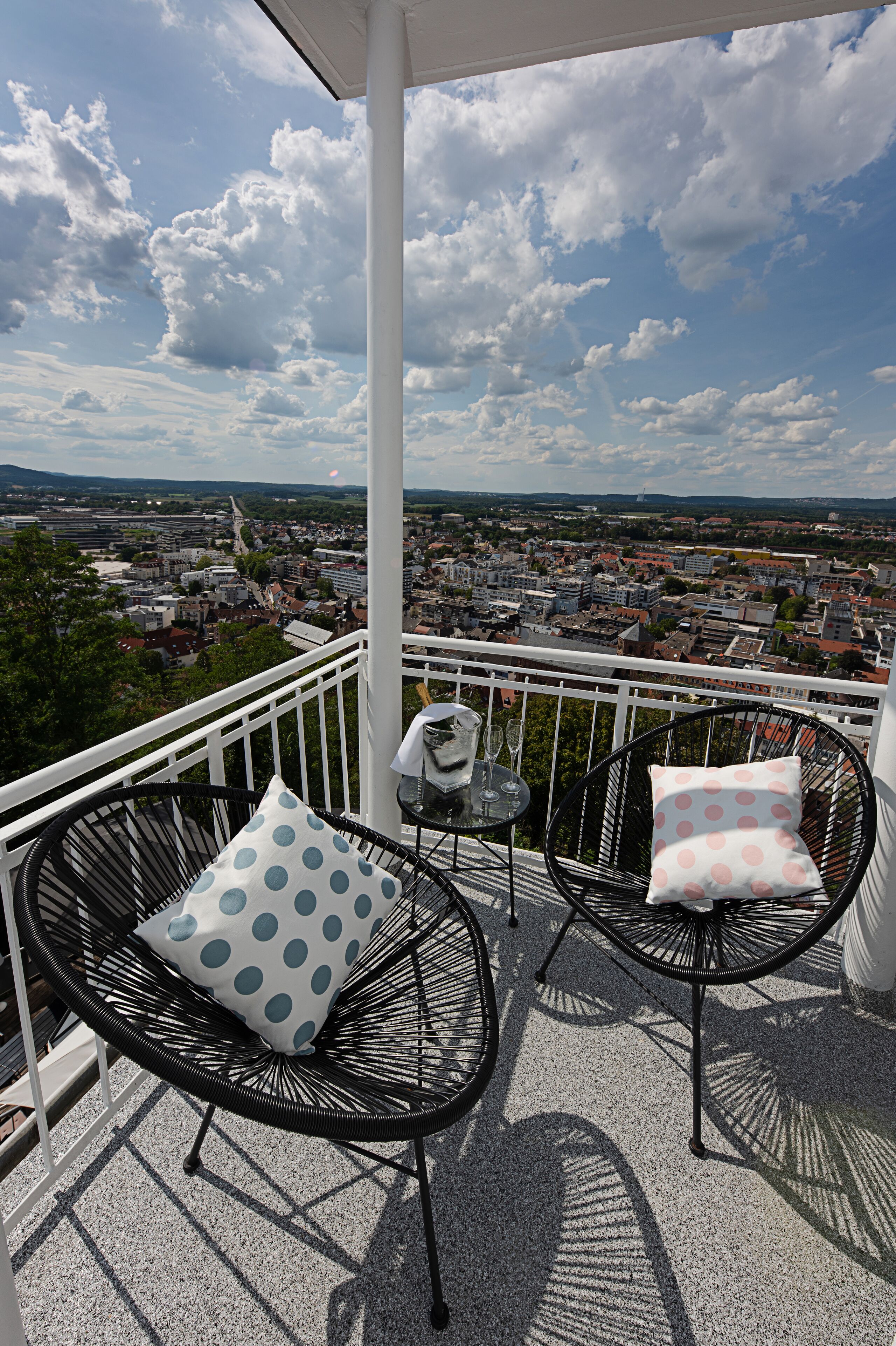 panoramic double room | balcony view