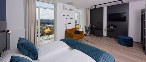 Chambre Double Panoramique | 1 chambre, literie hypoallergénique, coffres-forts dans les chambres