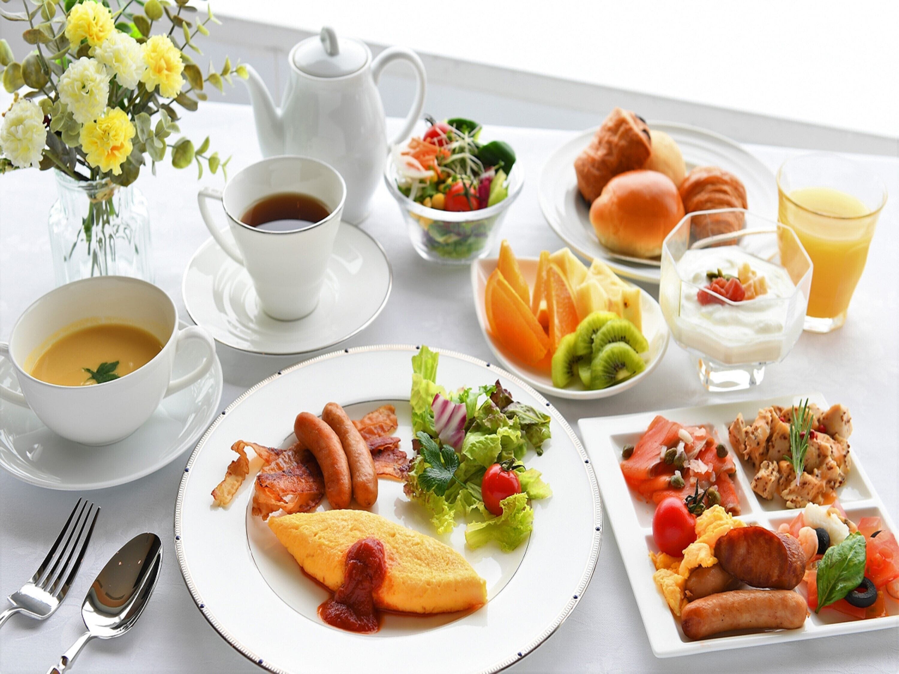 Tägliches großes Frühstück gegen Gebühr