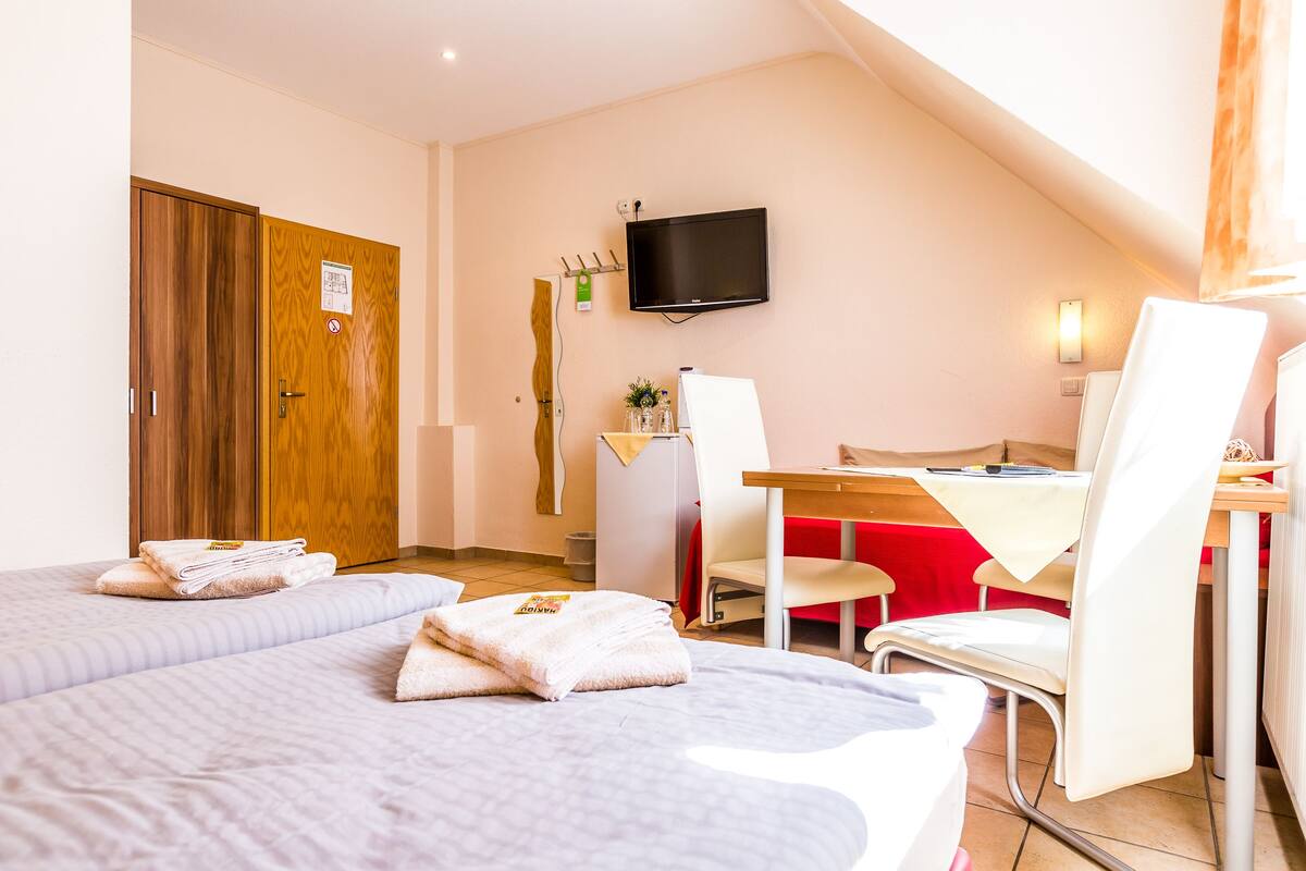 In-room safe, iron/ironing board, rollaway beds, free WiFi