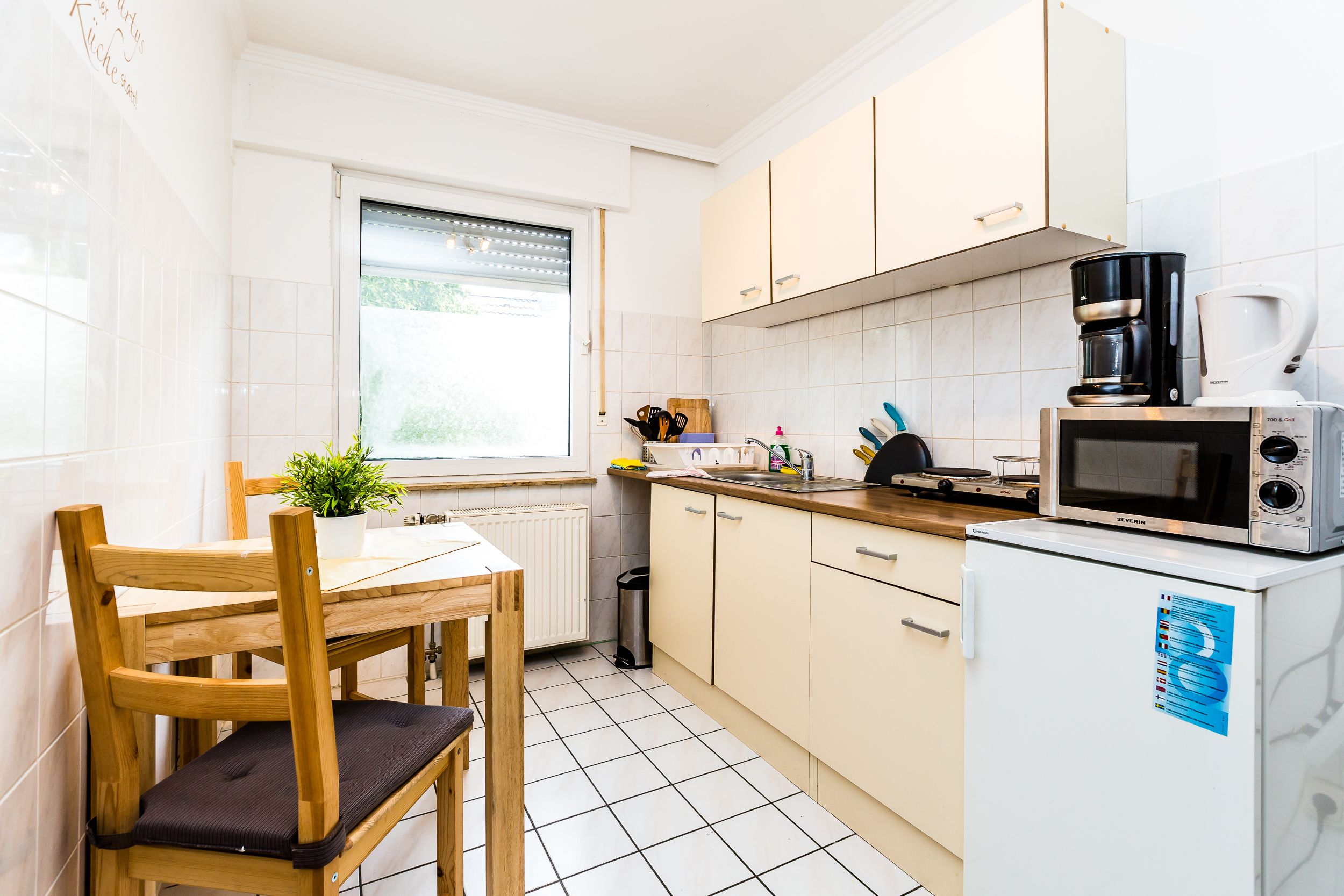 apartment (located 20m from the main building) | private kitchen | fridge