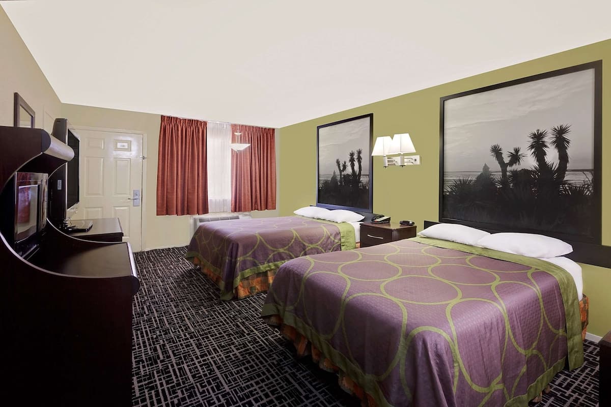 Individually decorated, individually furnished, desk, laptop workspace