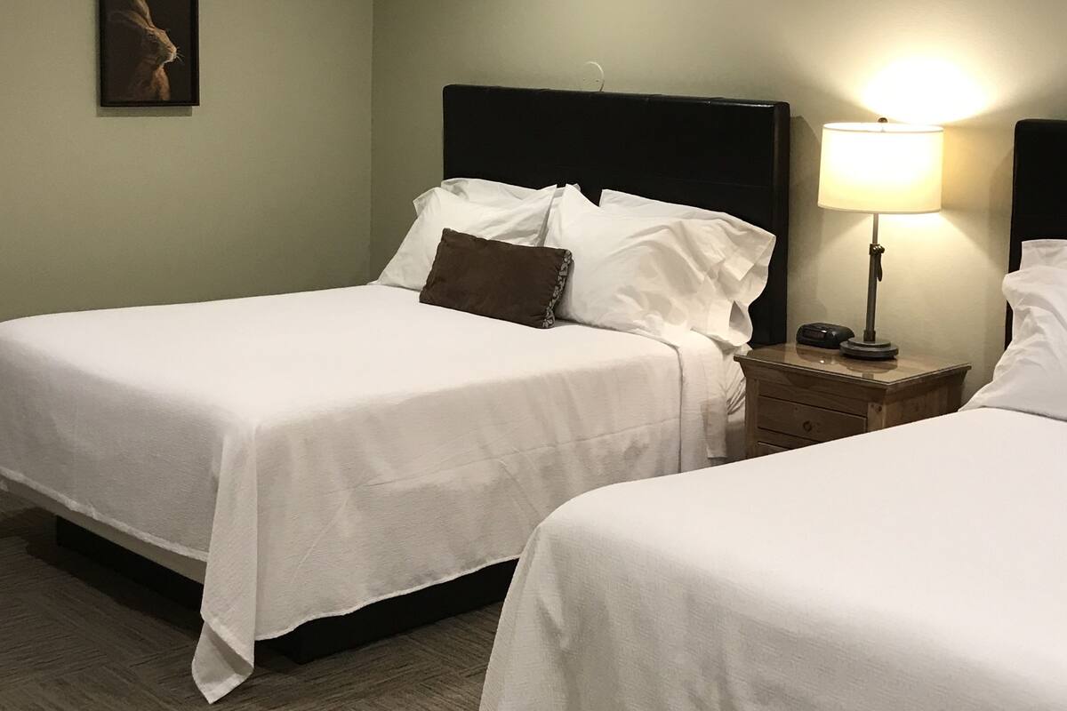 Classic 2 Queen Beds, Patio | Hypo-allergenic bedding available, WiFi (free), bed sheets