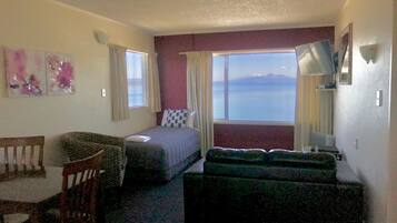 Standard Suite, 1 Bedroom (Lakeview Suite) | Living area | 38-inch TV with cable channels