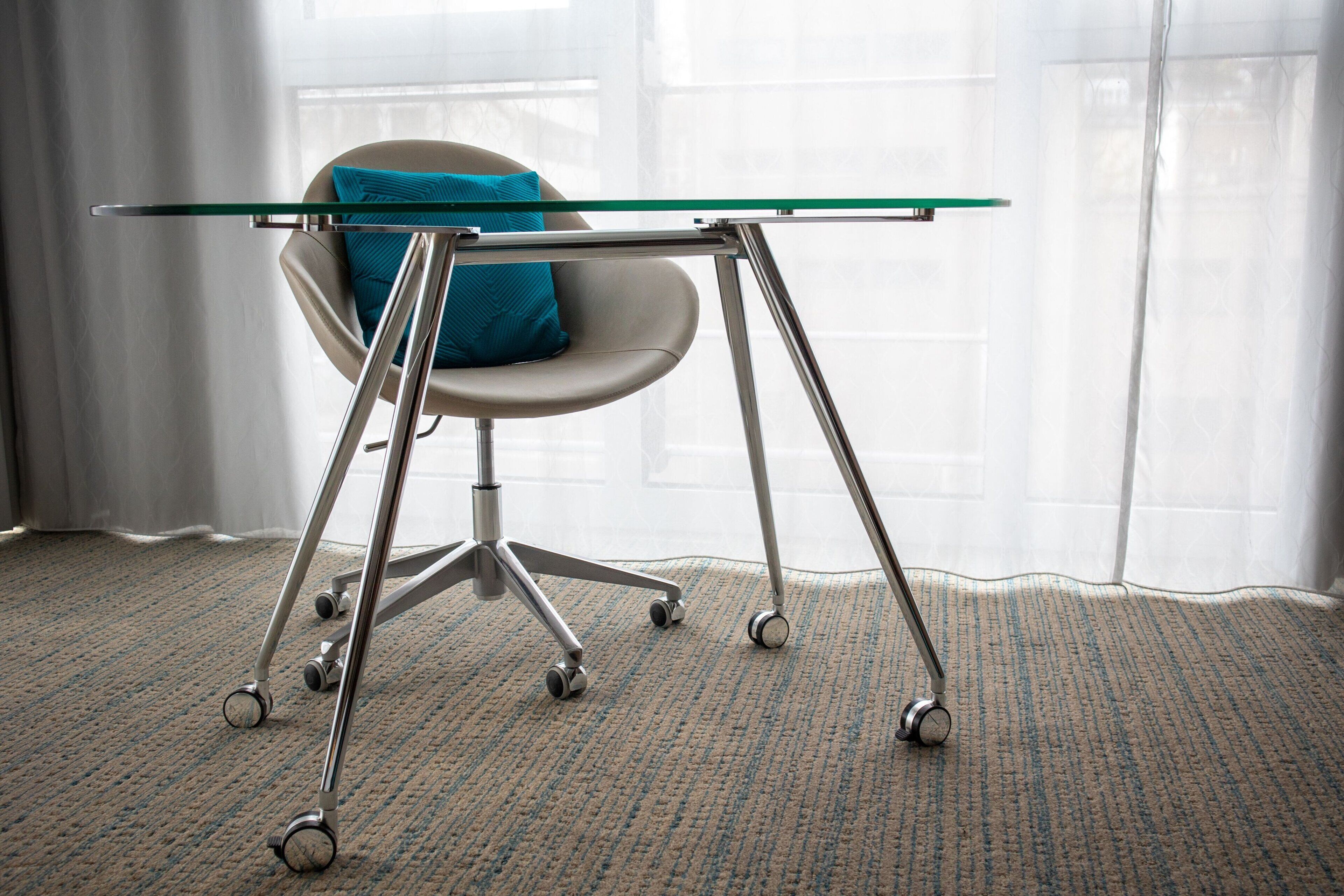 in-room safe, desk, laptop workspace, soundproofing