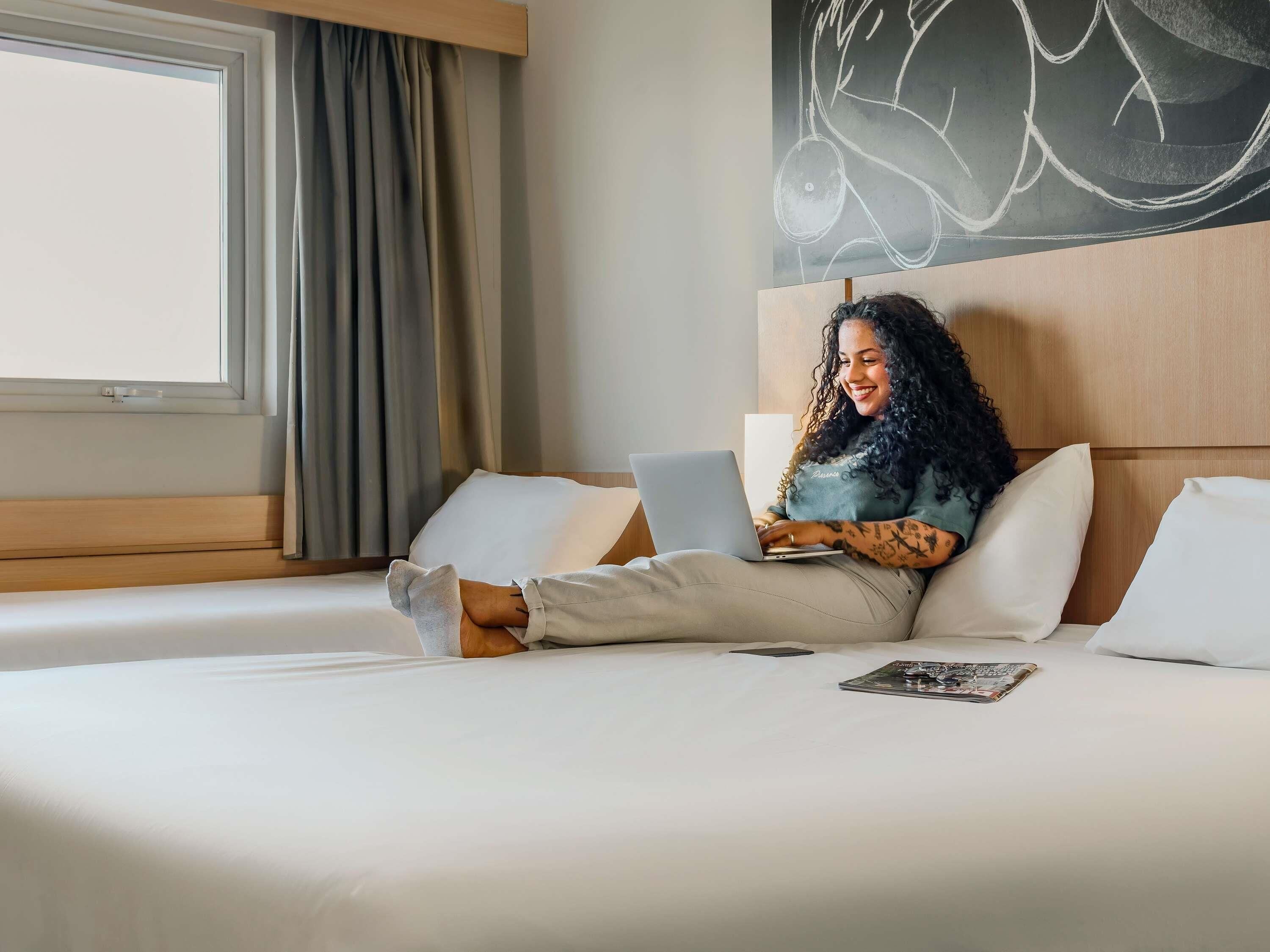 Minibar, desk, blackout curtains, free WiFi