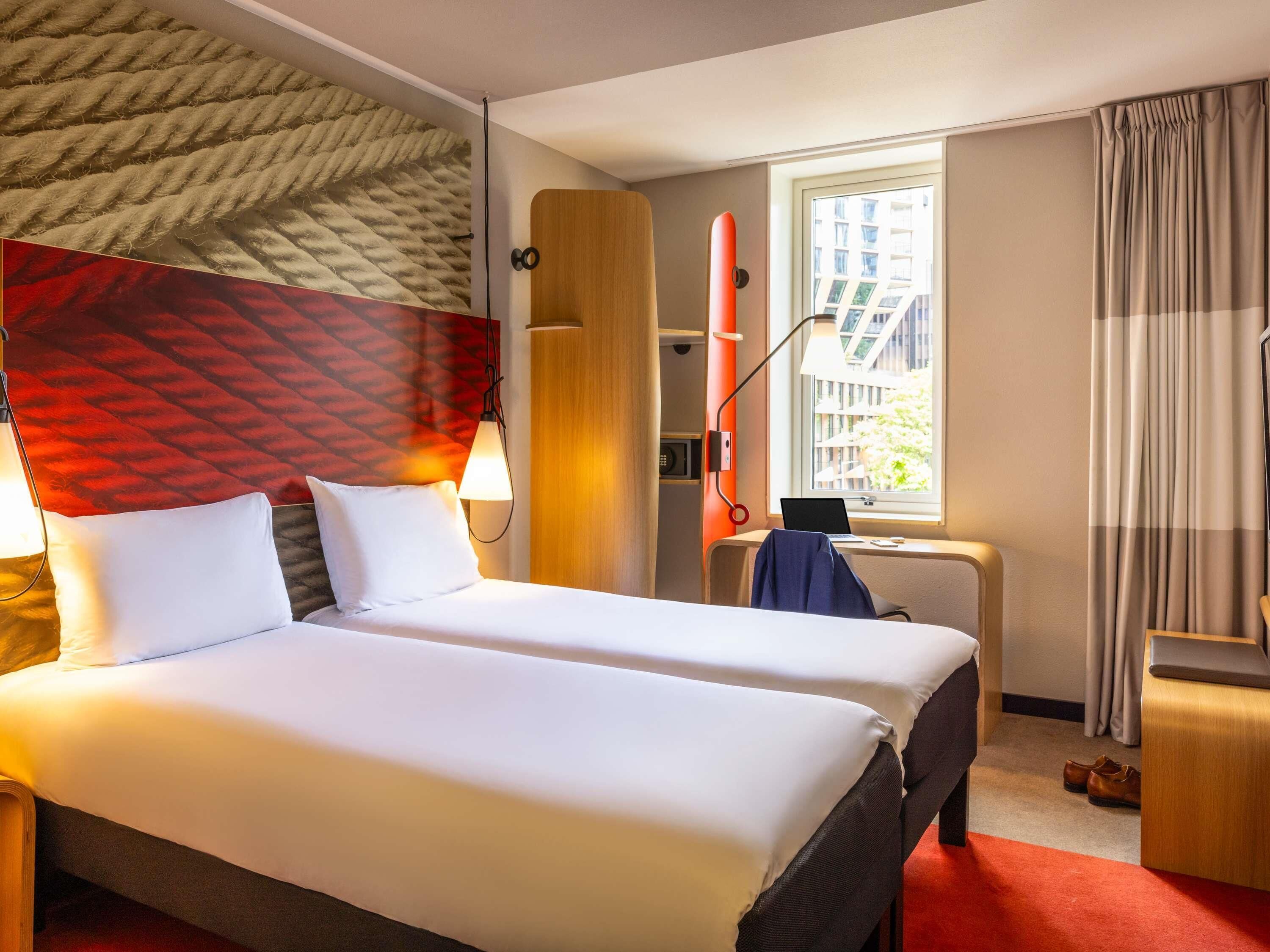 twin room, 2 single beds | in-room safe, desk, laptop workspace, blackout curtains