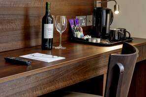 Desk, soundproofing, iron/ironing board, free WiFi